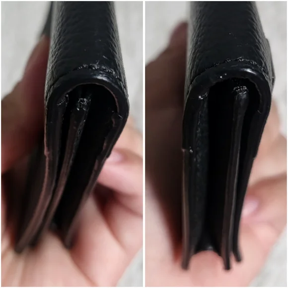 Dunhill Black Leather Bifold Card Case